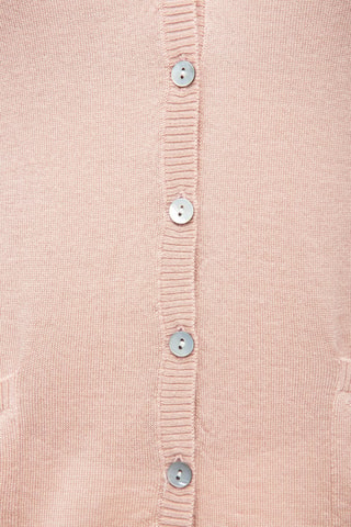 Gilet 35% cachemire, 35% soie et 30% laine - Beige