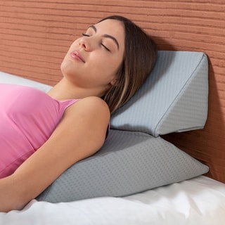 Coussin triangulaire multipositions - Gris - Gris