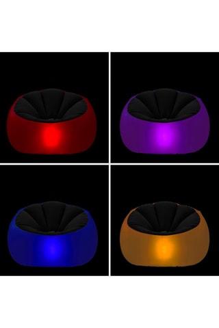 Fauteuil gonflable avec LED - Multicolore