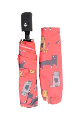 Parapluie pliable Biggdesign Cats - Rouge - Rouge
