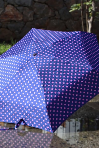 Parapluie pliable Biggdesign Moods Up - Bleu marine - Bleu