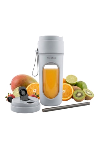 Mixeur portable  en silicone - 40 W - 450 ml - Gris