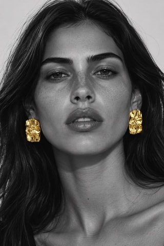 Boucles d’oreilles Brute - Doré