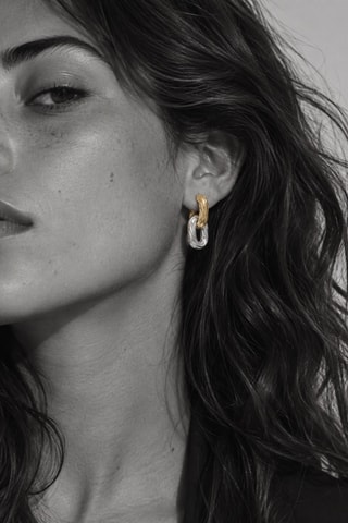 Boucles d’oreilles NYC - Doré et argenté