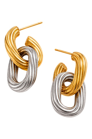 Boucles d’oreilles NYC - Doré et argenté
