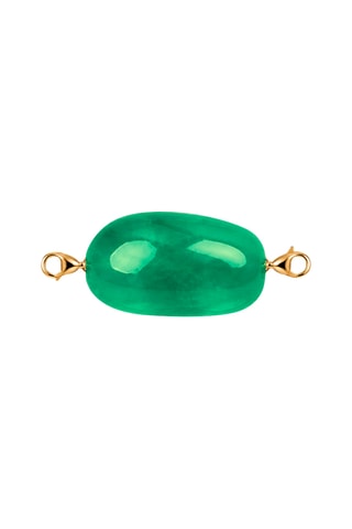 Charm doré à l’or jaune - Calcédoine