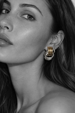 Boucles d’oreilles NYC - Doré et argenté