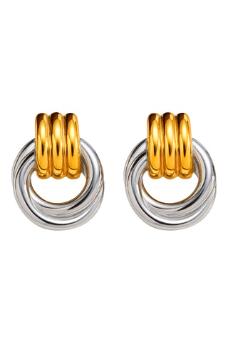 Boucles d’oreilles NYC - Doré et argenté