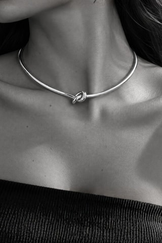 Collier torque Les Permanents - Plaqué argent