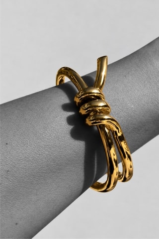 Bracelet doré à l’or fin jaune Brute