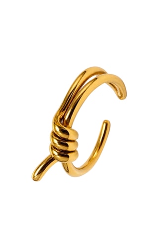 Bague dorée à l’or fin jaune Brute