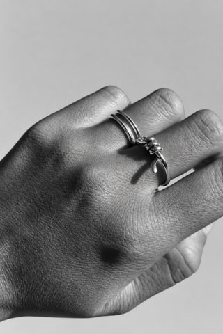 Bague Brute - Plaqué argent