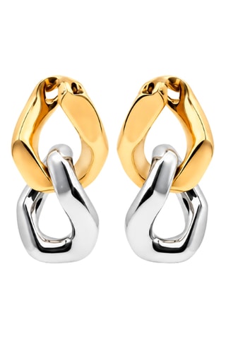 Boucles d’oreilles dorées à l’or fin jaune Brute - Plaqué argent