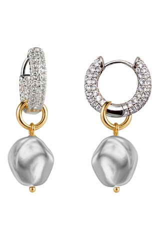 Créoles Moon Phase - Plaqué argent