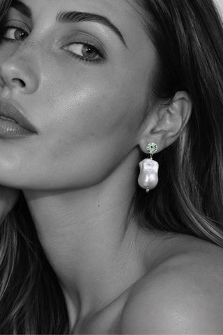 Boucles d’oreilles Brute - Plaqué argent et perles de culture d’eau douce