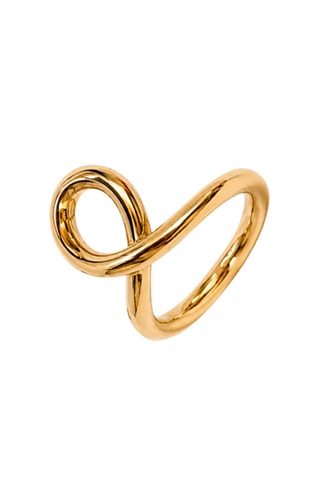 Bague dorée à l’or fin jaune Brute