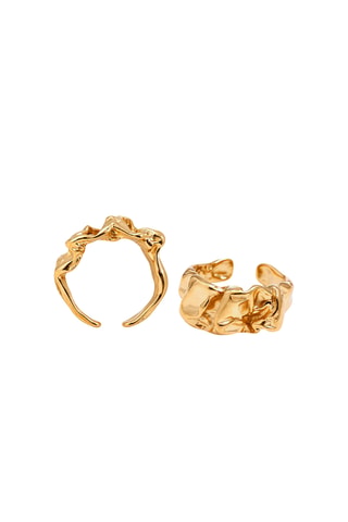 Bague dorée à l’or fin jaune Brute