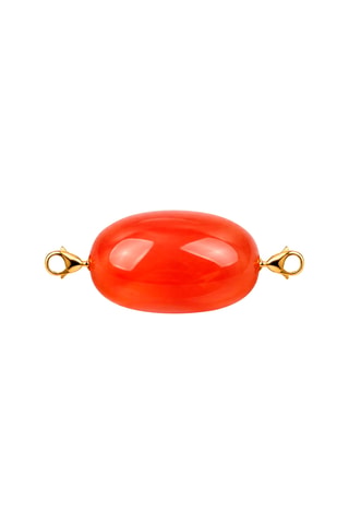 Charm doré à l’or fin jaune - Calcédoine