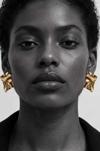 Boucles d’oreilles Brute - Doré