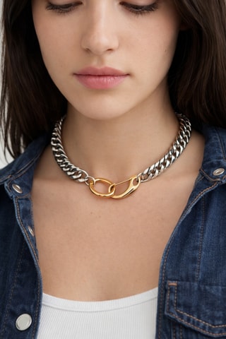 Collier Precious Raw - Argenté et doré