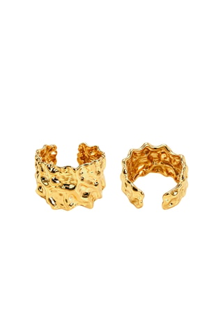 Bague dorée à l’or fin jaune Brute