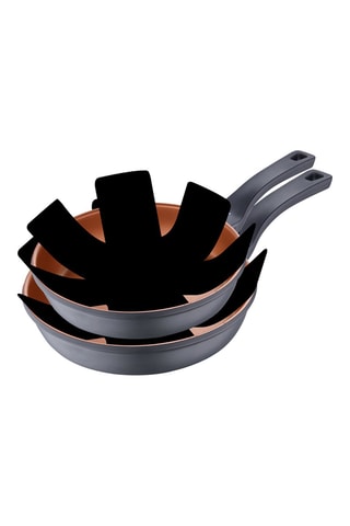 2 Frituurpannen en 2 Koekenpanbeschermers 24 en 28 cm