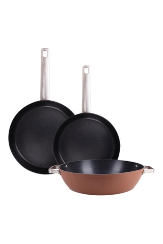 2 Koekenpannen en 1 Wok