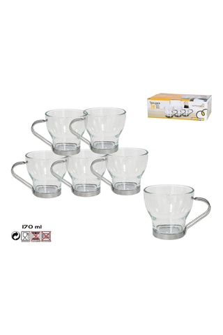 6 Roestvrijstalen Espressolepels - 85 ml