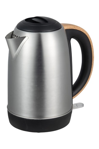 Roestvrijstalen Waterkoker - 1,7 l - 2200 W - Grijs, bruin en zwart
