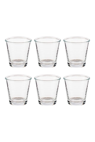 6 waterglazen - 9 cl