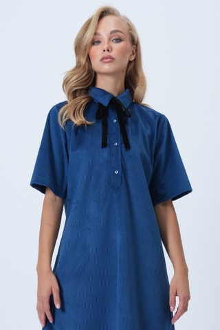 Vestido camisero - Azul marino