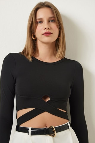 Crop top - Negro