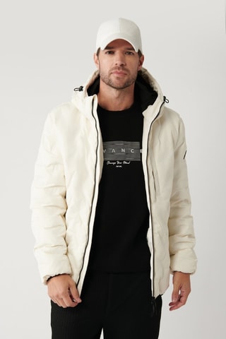 Anorak con capucha - Blanco