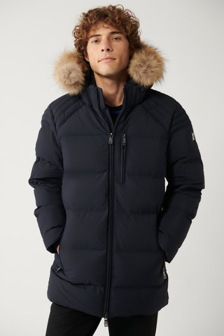 Anorak con capucha - Azul marino