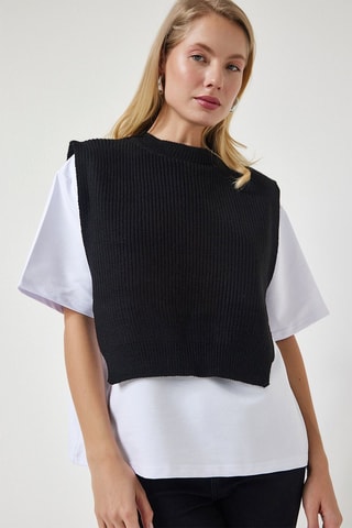 Crop top - Negro