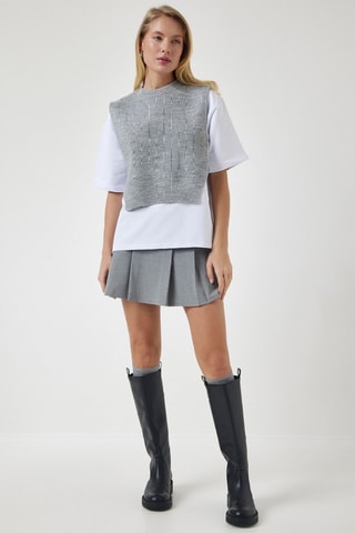 Crop top - Gris