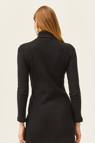 Vestido jersey - Negro