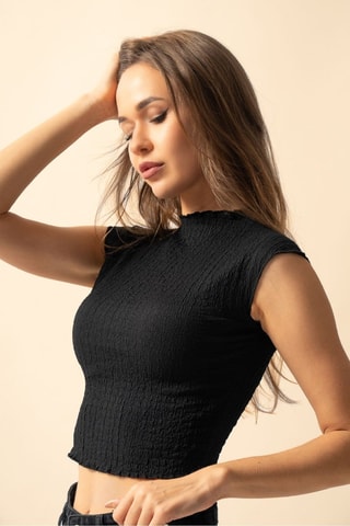 Crop top - Negro