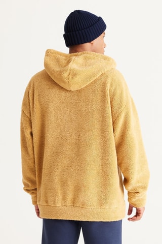 Sudadera con capucha - Mostaza