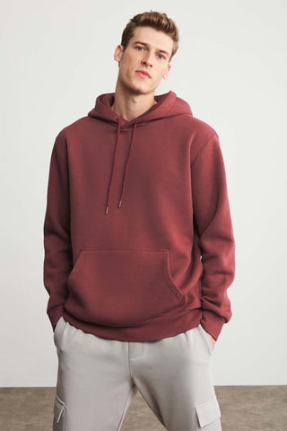 Sudadera regular fit - Burdeos