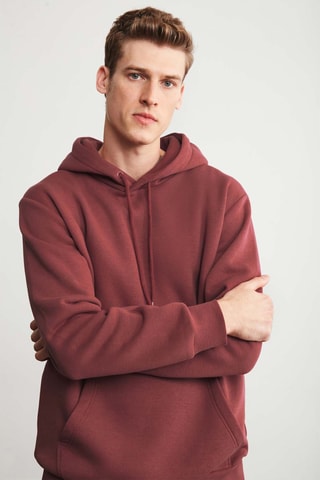 Sudadera regular fit - Burdeos