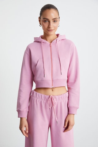 Sudadera corta - Rosa