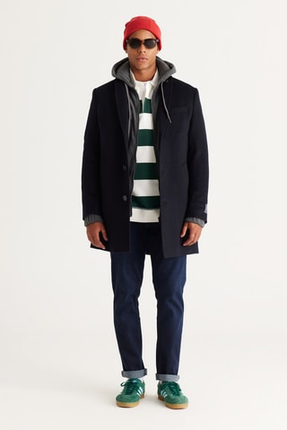 Chaqueta de lana - Azul marino