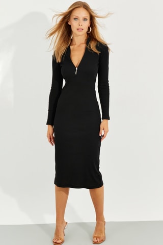 Vestido de tubo - Negro