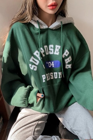 Sudadera oversize - Verde