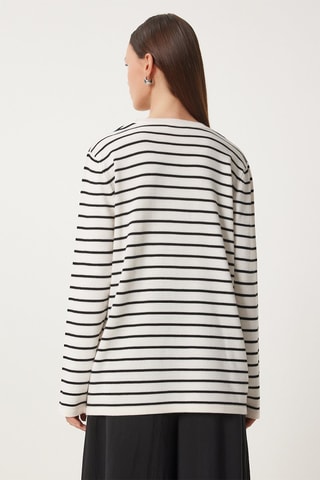 Jersey regular fit - Crudo y negro