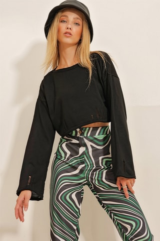 Crop top - Negro