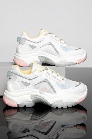 Zapatillas con plataforma - Blanco
