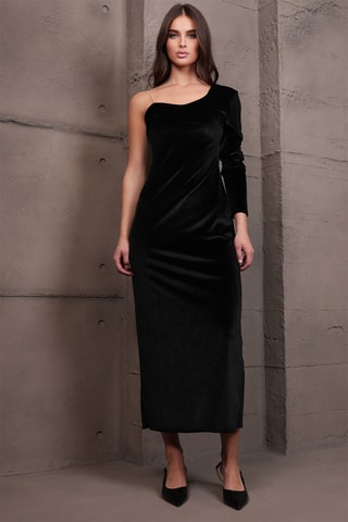 Vestido midi - Negro