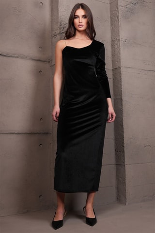 Vestido midi - Negro
